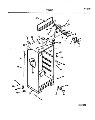 Cabinet w/fan assembly