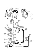 Pump, water valve, water inlet