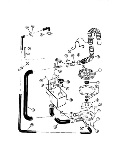 Drain, recirculate parts