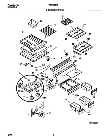 Shelves/controls