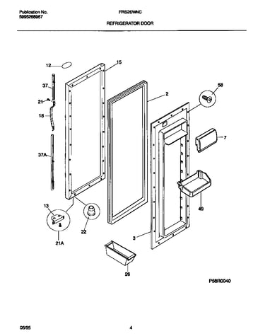 Refrigerator door
