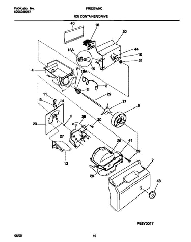 Ice container/drive