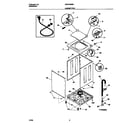 Universal/Multiflex (Frigidaire) MWX233MBD2 cabinet/top diagram