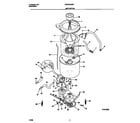 Universal/Multiflex (Frigidaire) MWX233MBW2 motor/tub diagram