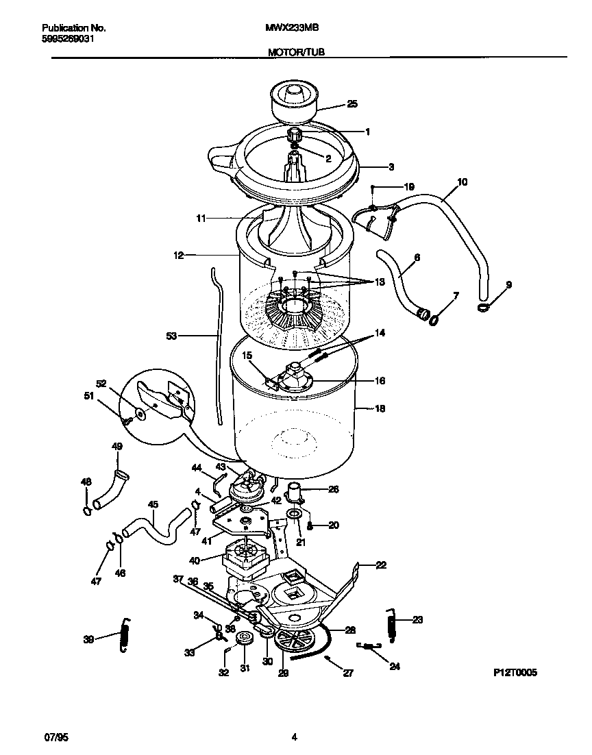 Motor/tub