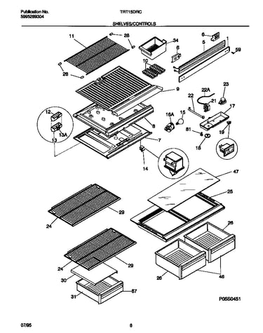 Shelves/controls