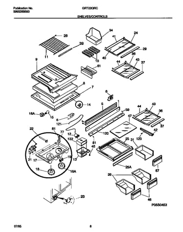 Shelves/controls
