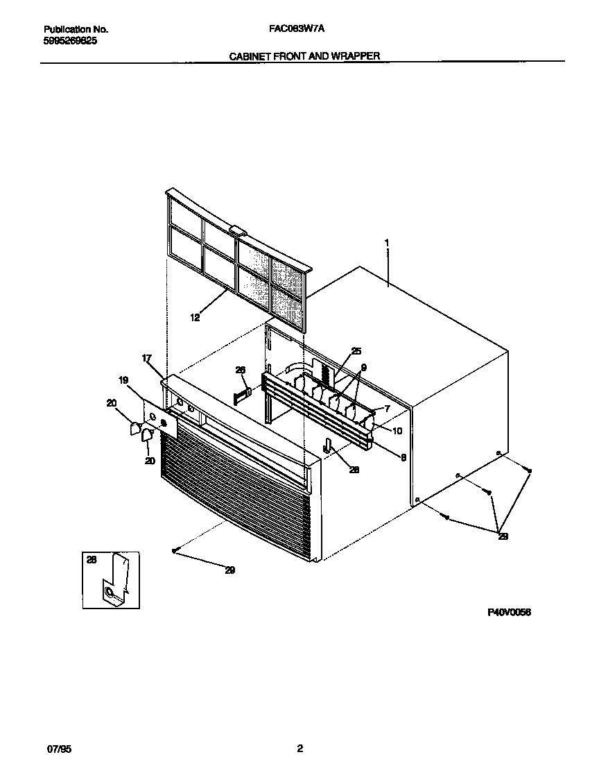 Cabinet front & wrapper
