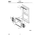 Frigidaire FAC083W7A3 window mounting parts diagram