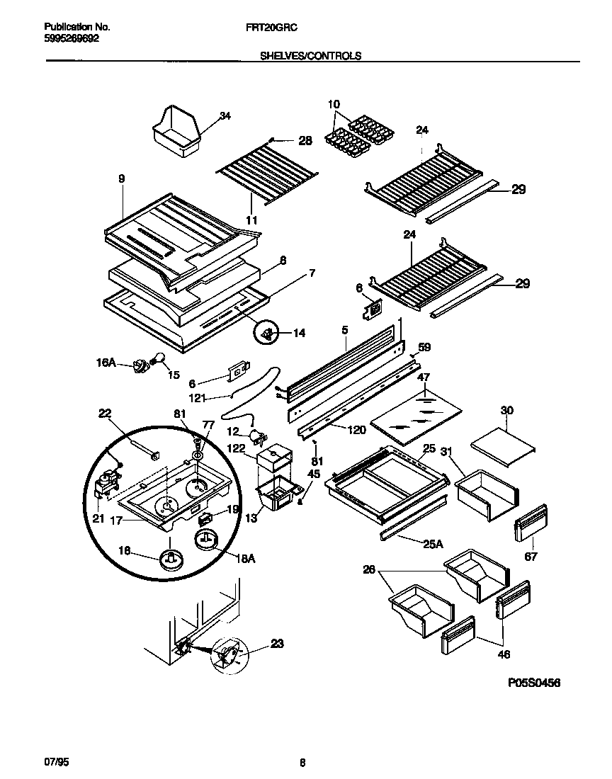 Shelves/controls