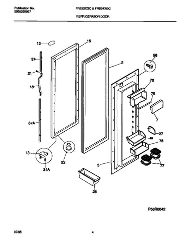 Refrigerator door