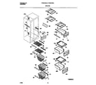 Frigidaire FRS22XGCB1 shelves diagram
