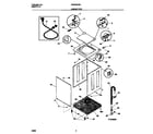 White-Westinghouse WWS233RBD0 cabinet/top diagram