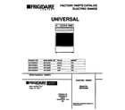 Universal/Multiflex (Frigidaire) MEF322BBDC cover diagram