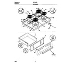 Universal/Multiflex (Frigidaire) MEF342BBWB top/drawer diagram