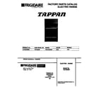 Tappan TEF362BBBB cover diagram