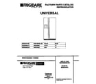 Universal/Multiflex (Frigidaire) MRS22WNCW1 cover diagram