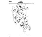 Universal/Multiflex (Frigidaire) MRS22WNCD1 ice container/drive diagram