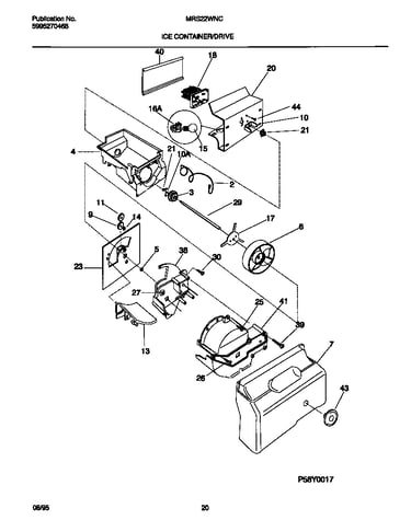 Ice container/drive