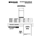 Universal/Multiflex (Frigidaire) MRT12CREW1 cover diagram