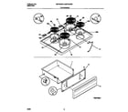 Universal/Multiflex (Frigidaire) MEF322SBDD top/drawer diagram