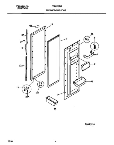 Refrigerator door