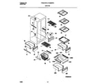 Frigidaire FRS26WRCW1 shelves diagram