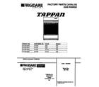 Tappan 30-3152-00-04 cover diagram