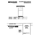 Universal/Multiflex (Frigidaire) MRT18TRCW0 cover diagram