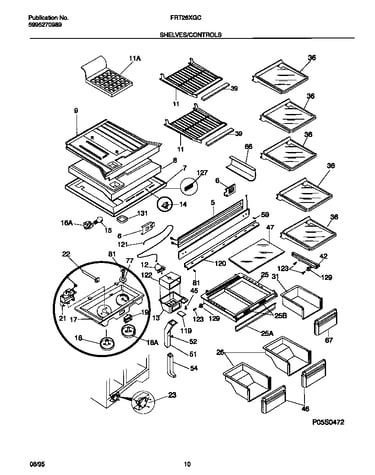 Shelves/controls