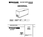 Universal/Multiflex (Frigidaire) MFC05M3BW1 cover diagram