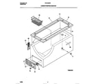 Universal/Multiflex (Frigidaire) MFC05M3BW1 cabinet/control/shelves diagram