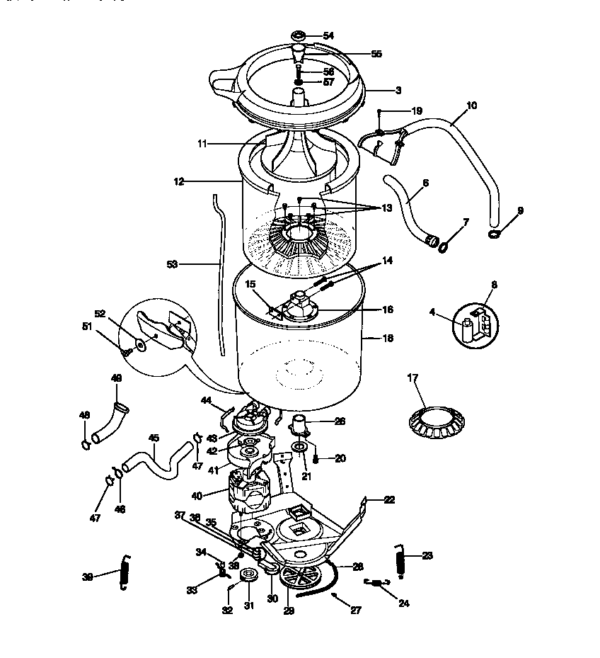 Motor/tub