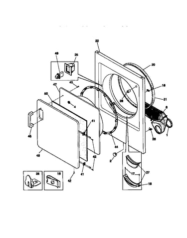 Front panel/lint filter
