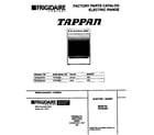 Tappan TEF324BCWA cover diagram