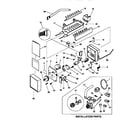 White-Westinghouse IK9 ice maker assembly/installation parts diagram