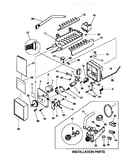 Ice maker assembly/installation parts