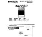 Tappan 30-3852-00-05 cover diagram