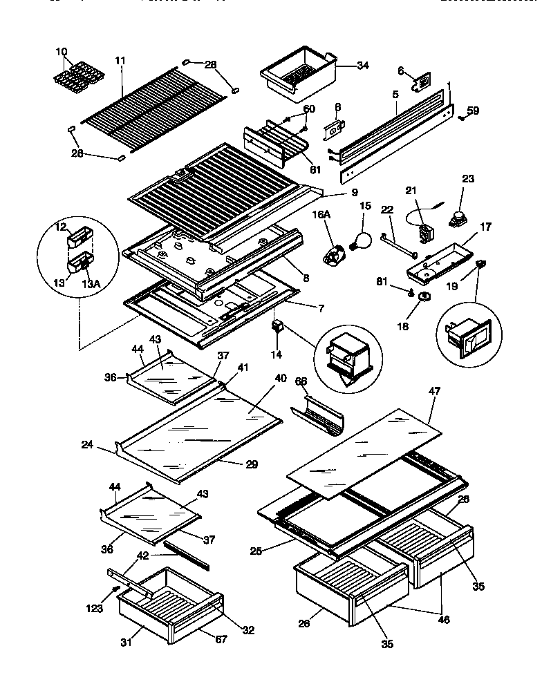 SHELVES/CONTROLS