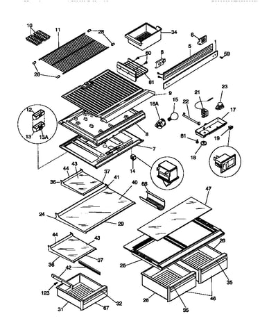 Shelves/controls