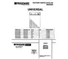 Universal/Multiflex (Frigidaire) MWX121RBW2 cover diagram