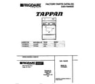 Tappan TGF332BCWA cover diagram