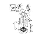 White-Westinghouse WWX223RBW2 cabinet/top diagram