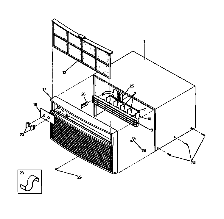 Cabinet front and wrapper