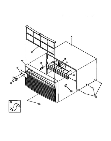 Cabinet front and wrapper