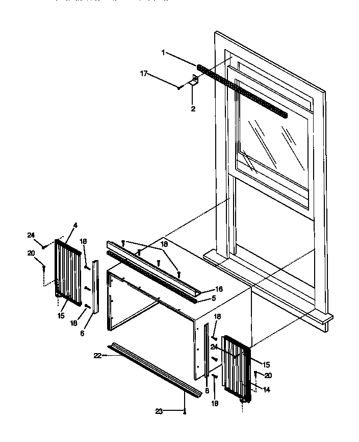 Window mounting parts