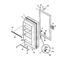 Gibson GFU09M2AW4 door diagram