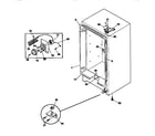 Gibson GFU09M2AW4 cabinet/control/shelves diagram