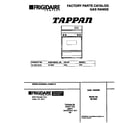 Tappan 30-4952-00-05 cover diagram