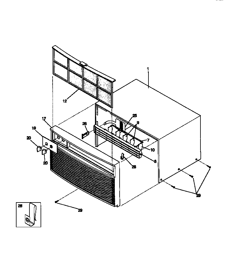 Cabinet front and wrapper